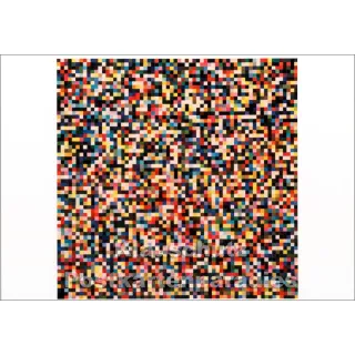 Kunstpostkarte von Gerhard Richter - 4096 Farben (1974)