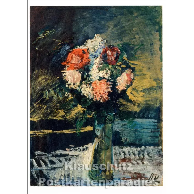 Kunst Postkarte | Oskar Kokoschka - Blumen in einer Vase