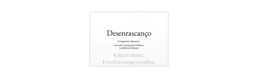 Desenrascanco | Wortschatz Postkarte