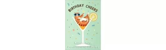 Birthday Cheers | Discordia Doppelkarte Geburtstag