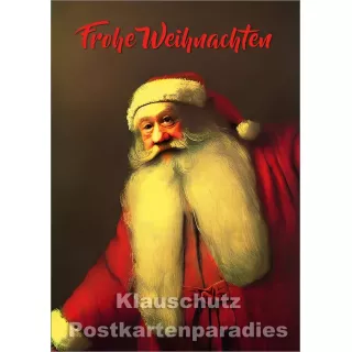 Weihnachtsmann - Frohe Weihnachten | Weihnachtskarte von Georges Victor