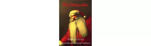 Frohe Weihnachten - Weihnachtsmann | Postkarte