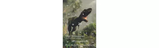 Dinosaurier - Adventskalender Doppelkarte