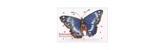 Schmetterlinge - Adventskalender Doppelkarte