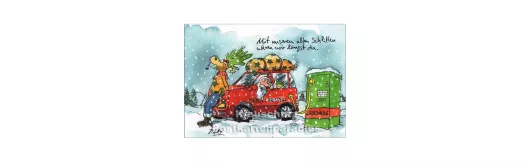 Alter Schlitten | Gaymann Weihnachtskarte