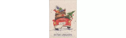 Ein frohes Weihnachtsfest | Graspapier Weihnachtskarte
