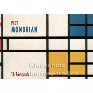 Tushita Kunst Postkartenbuch Piet Mondrian mit 18 Postkarten