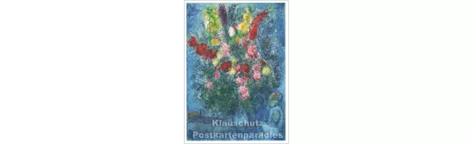 Blumenstrauß der Liebenden | Chagall | Kunstkarte