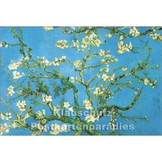 Kunst Doppelkarte von Van Gogh - Mandelbaumzweige