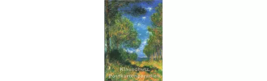 Claude Monet - Pfad mit Koniferen | Kunstkarte
