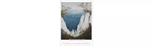 Friedrich - Kreidefelsen | XL-Kunstkarte 12,5 x 18,3