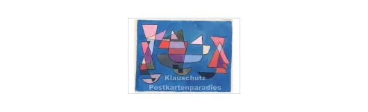 Klee - Segelschiffe | XL-Kunstkarte 12,5 x 18,3