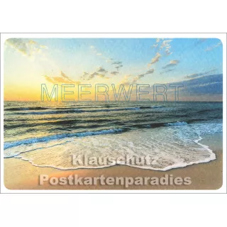 Meerwert - Küsten Postkarte mit Wellen