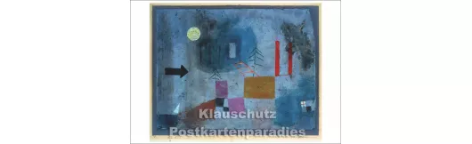 Klee - Rote Säulen | XL-Kunstkarte 12,5 x 18,3