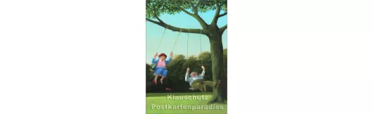 Schaukeln - Postkarte Gerhard Glück