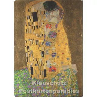 Up-Cards Aufstell Postkarte A5 (14,8 x 21 cm) - Gustav Klimt - Der Kuss