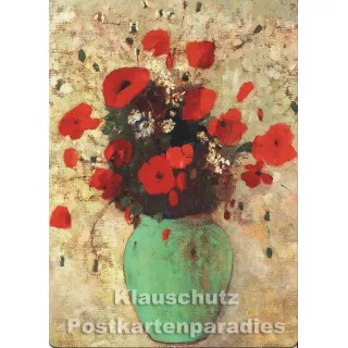 Up-Cards Aufstell Postkarte A5 (14,8 x 21 cm) - Odilon Redon - Blumen