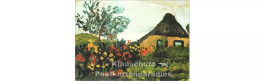 Paula Modersohn-Becker | Bauernhaus | Kunstkarte