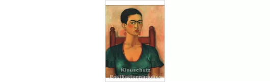 Selbstportrait | Frida Kahlo | Kunstkarte