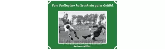 Fußball Postkarte | Vom Feeling her