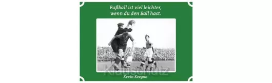 Fußball Postkarte | leichter mit Ball
