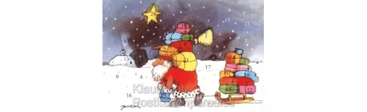 Adventskalender Janosch - Weihnachtsmann Geschenke