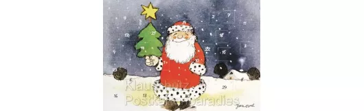 Janosch Adventskalender - Weihnachtsmann im Schnee