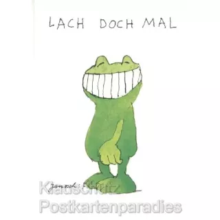 Jaosch Postkarte mit Frosch | Lach doch mal