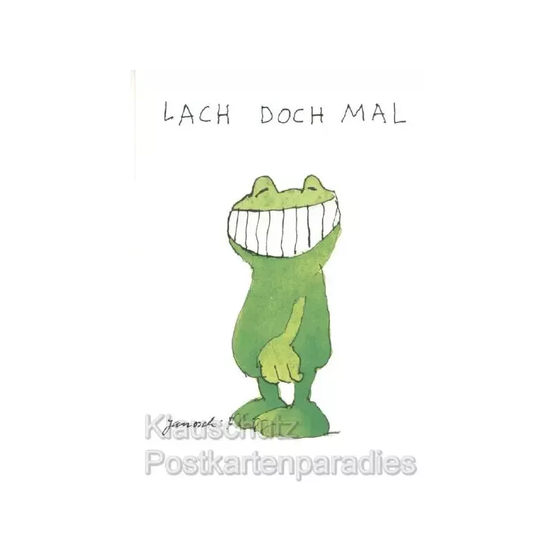 Jaosch Postkarte mit Frosch | Lach doch mal