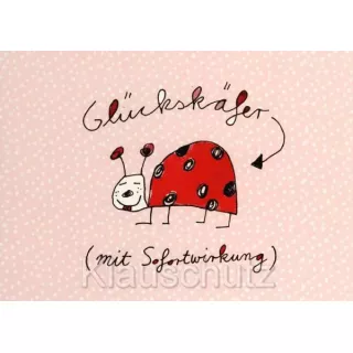 Glückskäfer (mit Sofortwirkung) - Comic Postkarten von Rannenberg und Friends