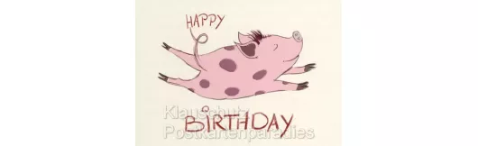 Geburtstagskarten | Birthday Schweinchen