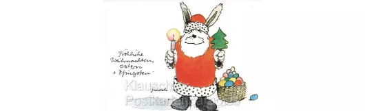 Janosch Postkarte Weihnachtsmann