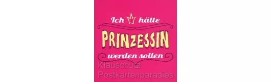 Gute-Laune Klebezettel Notizblock 'Prinzessin' - 50 Blatt 