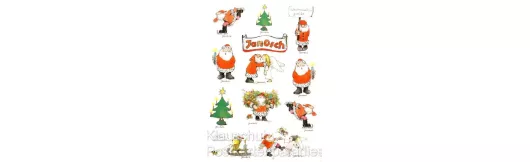 Postkarte Sticker Janosch Weihnachten
