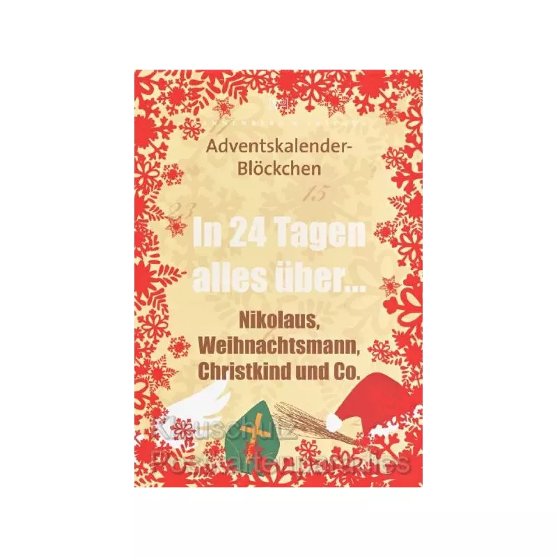 Adventskalender Blöckchen von Rannenberg | In 24 Tagen alles über Nikolaus, Weihnachtsmann, Christkind und Co. 