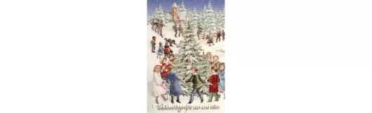 XXL Doppelkarte Weihnachtsgrüße (21 x 14,8 cm)