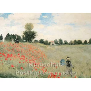 Claude Monet - Mohnblumen | Kunstkarte von Taurus
