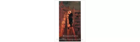 Carl Spitzweg - Der Bücherwurm | Kunstkarte