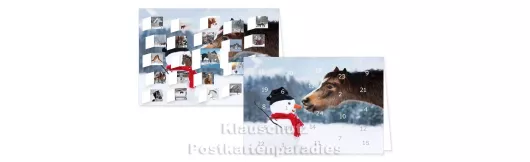 Pferde im Schnee - Adventskalender
