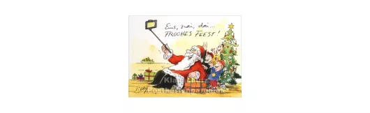 Selfie Weihnachtsmann - Gaymann Weihnachtskarte