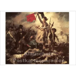 Postkarte | Eugène Delacroix - Barrikaden | Kunstkarte
