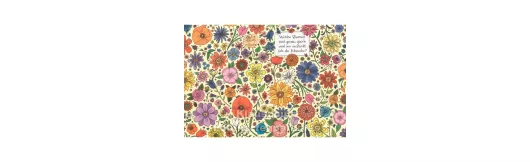Wimmelbild Postkarte - Blume und Schnecke
