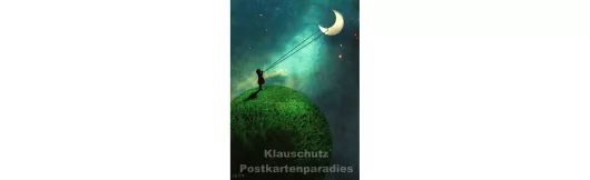 Mond | Kunst Postkarte