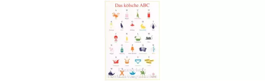 Das kölsche ABC - Kölsch Postkarte