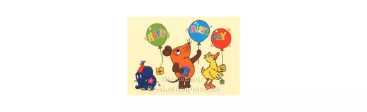 Maus und Elefant | Happy Birthday | Geburtstagskarte