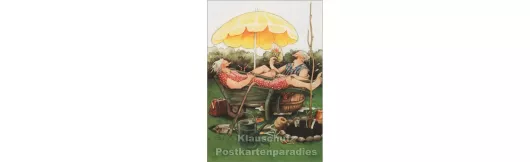 Postkarte Inge Löök - Alte Frauen Sommerfrische