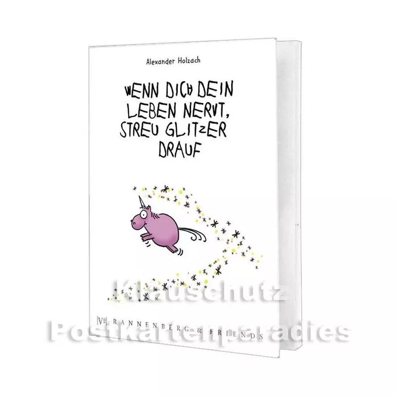 Postkartenbuch | Streu Glitzer drauf