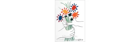 Pablo Picasso Kunstkarte | Der Blumenstrauß