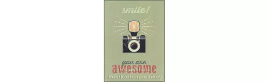 PosterCard - Awesome Smile | 24 x 18 cm