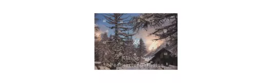 Adventskalender Postkarten - Alpen im Winter